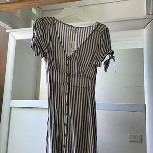 Dress with stripes
